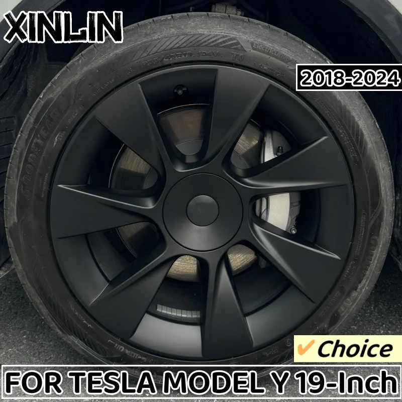 Колпачки для колес Tesla Model Y 4 шт. 19 дюймов сменные колпачки колесных полная крышка
