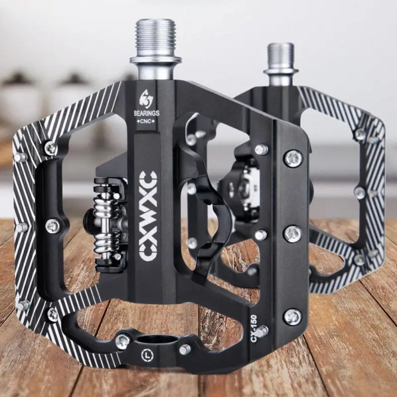 

Bicycle Palin Pedal Mountain Bike Lock Pedal Turn Flat Pedal Aluminum Alloy Pedal Bearing Riding Equipment Bicycle Pedal