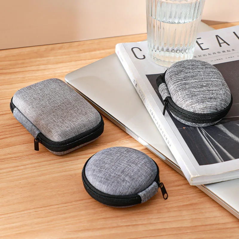 1/2 шт. портативный жесткий чехол для наушников