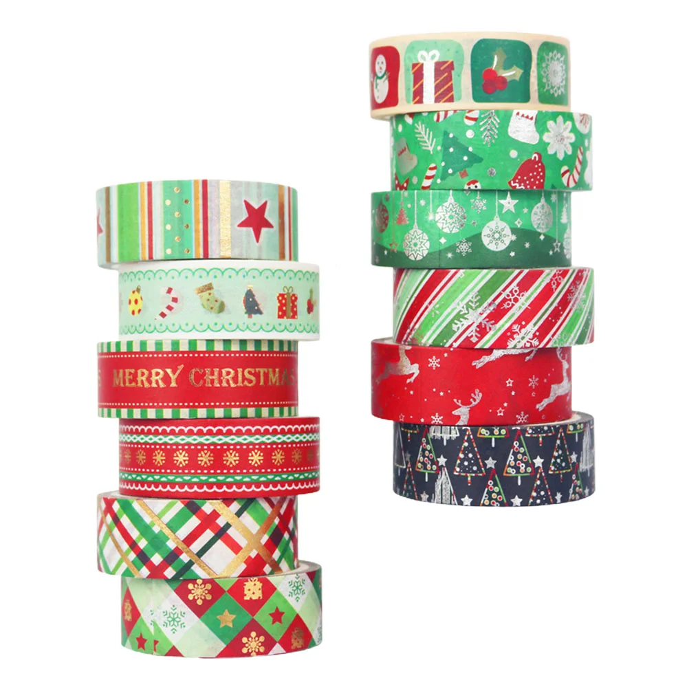 

Tape Washi Paper Masking Christmas Scrapbook Diy Adhesive Party Sticker Gift Wrapping Holiday Painters Japan Diary Cars