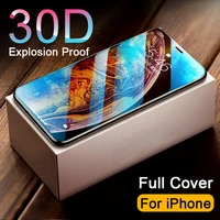 30d full cover tempered glass on for iphone 11 12 13 pro max screen protector protective glass on iphone 11 12 x xr xs max glass