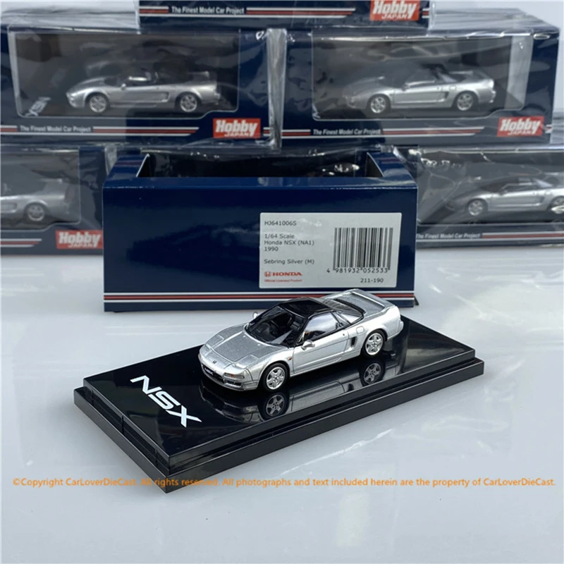 

Hobby Japan 1:64 Model Car NSX (NA1) 1990 Alloy Die-Cast Vehicle - Silver