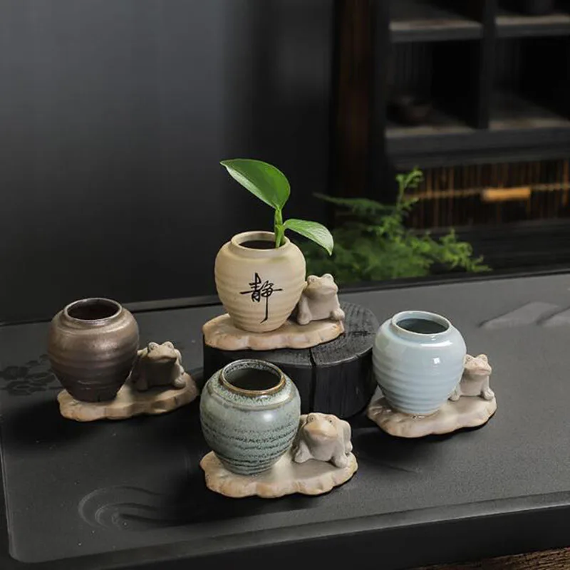 Ретро Чан Редис Гидропонная Ваза Зеленый Горшок Для Растений Цветочная