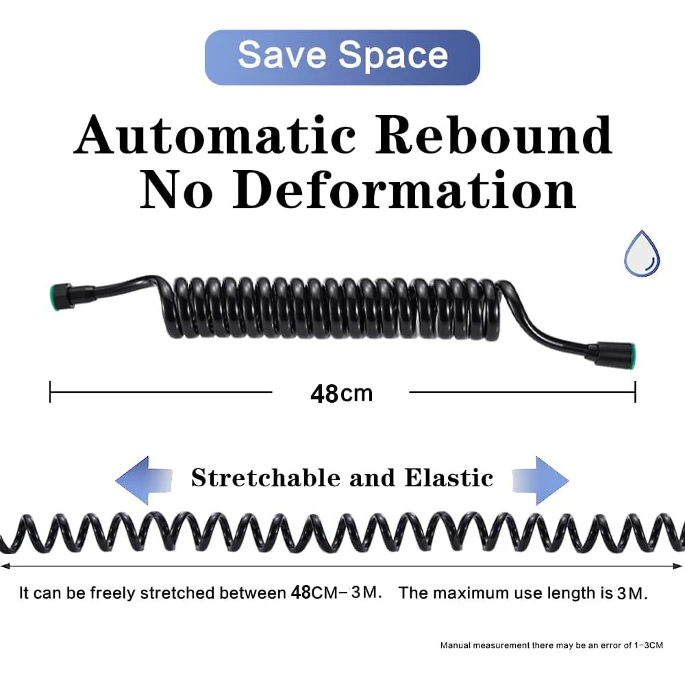 3-метровый унитаз-биде гибкий душевой шланг телефонная линия выдвижная пружинная