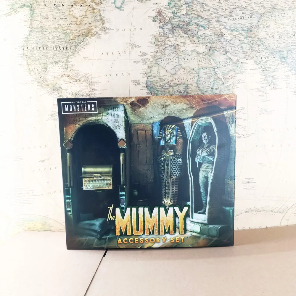 

Classic Film NECA Monsters Mummy Accessory Set Egypt Coffin Action Figure Model Gift Original Collection