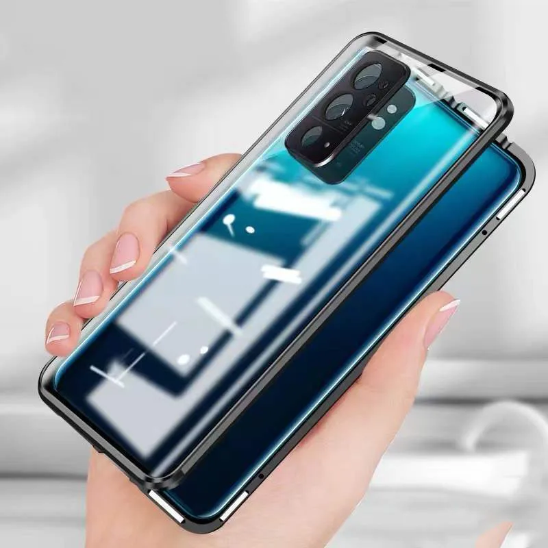 

For 1+ OnePlus 9 Pro 9R 9RT oneplus9 Pro Mobile Phone Case Shell Magnetic Suction All-inclusive Lens Cover Double-sided Glass