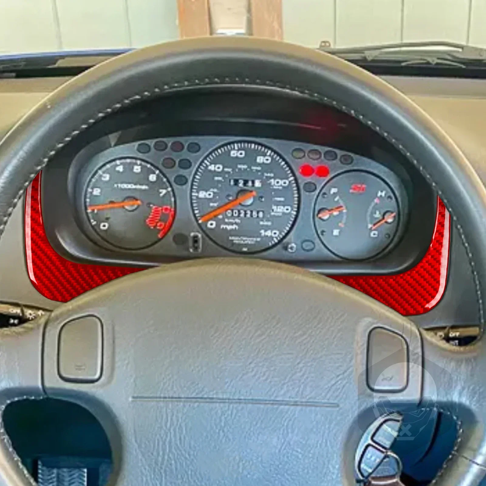 Для Honda Civic 1996 1997 1998 1999 2000 настоящая рама спидометра из углеродного волокна