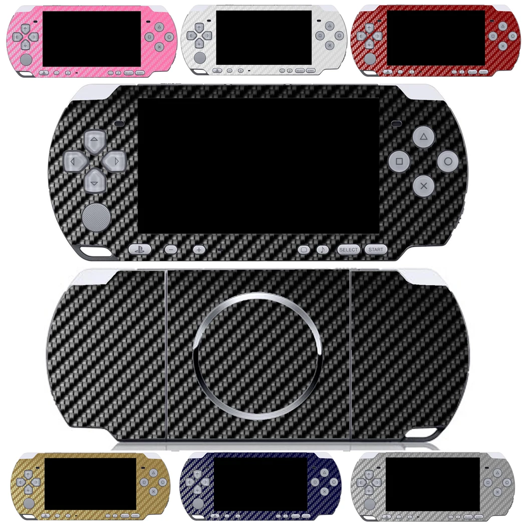7 цветов углеродное волокно Виниловая наклейка Защитная пленка для Sony PSP 3000