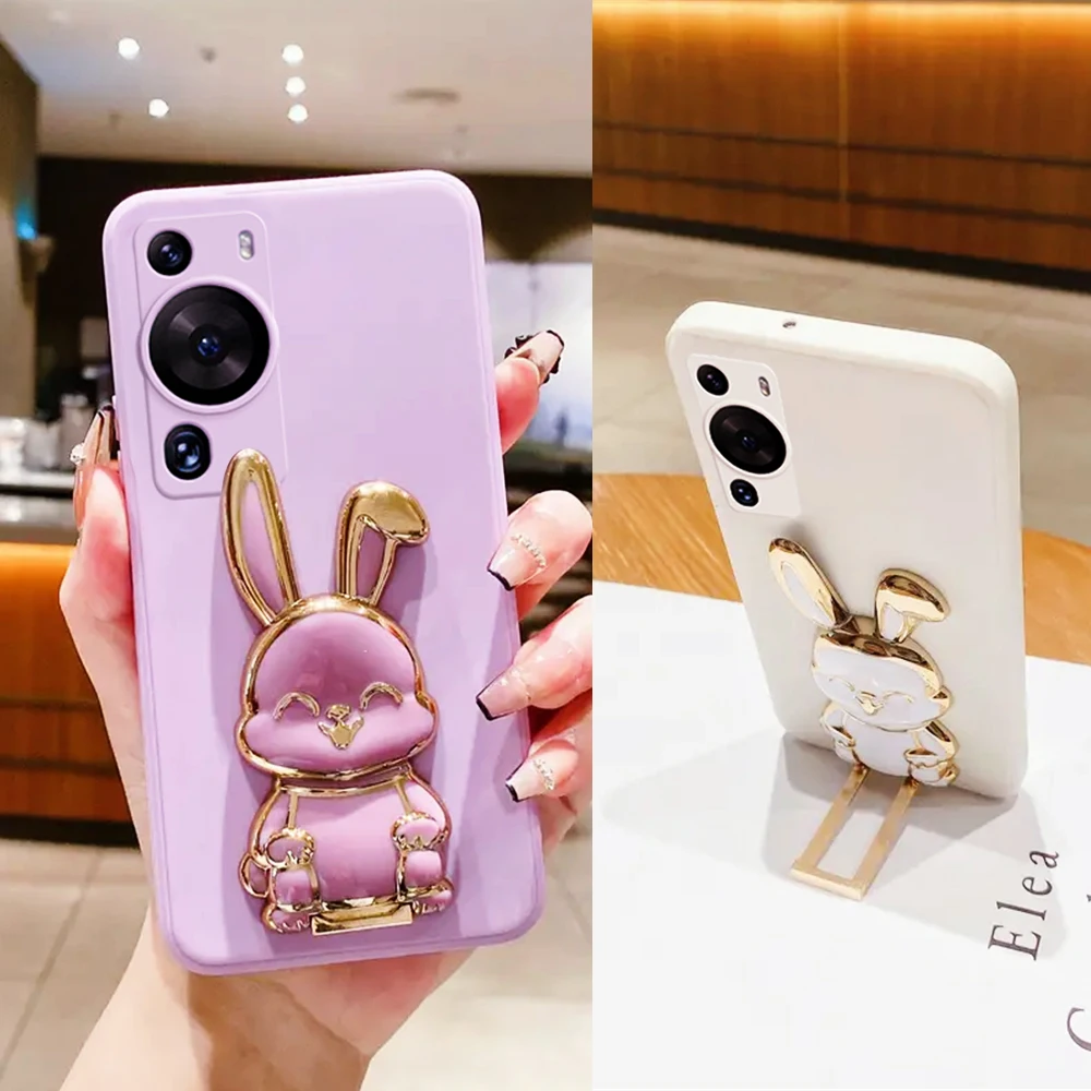 Милый чехол-подставка с кроликом для телефона Huawei Honor X8 4G X7 X9 5G 30 50 60 70 80 Pro SE