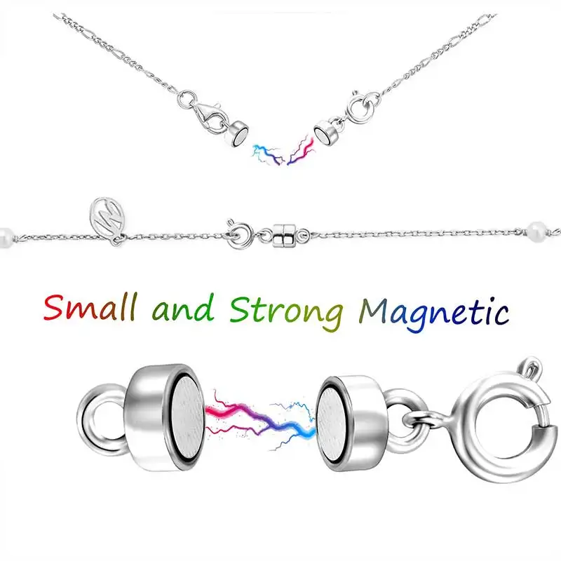 1 шт. магнитная застежка конвертер золотое ожерелье застежки серебряные