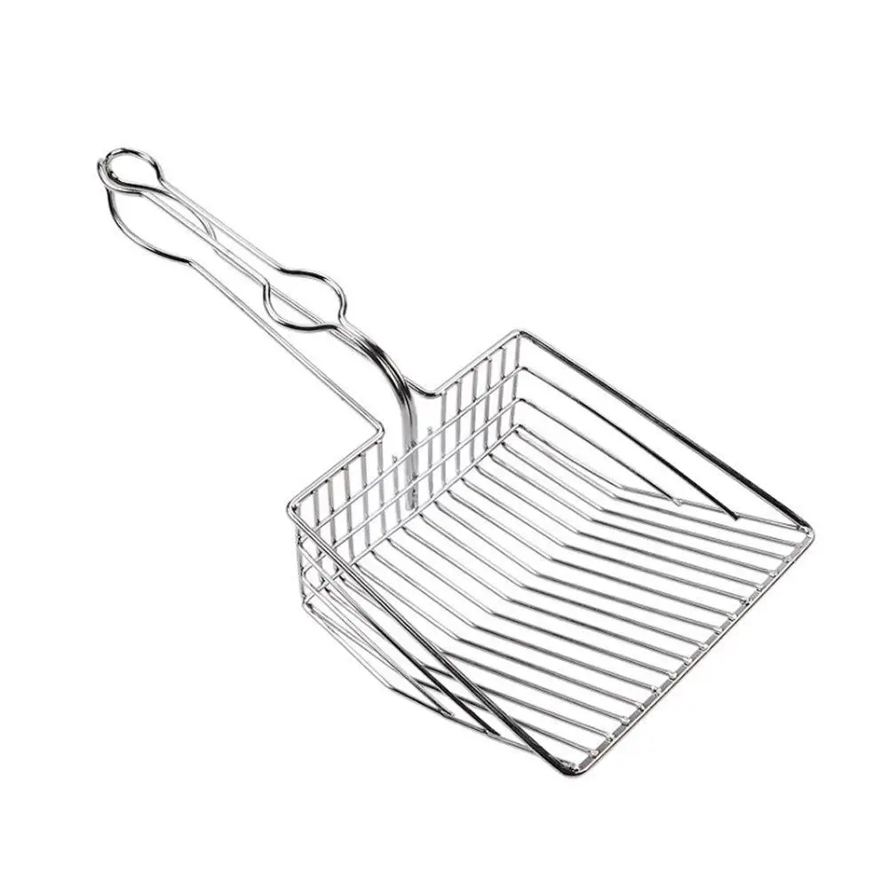 

Cat Litter Shovel Scoop Stainless Steel Pet Toilet Cleaning Tool For Cat Portable Durable Large Size Cat Litter Sifter Scoop