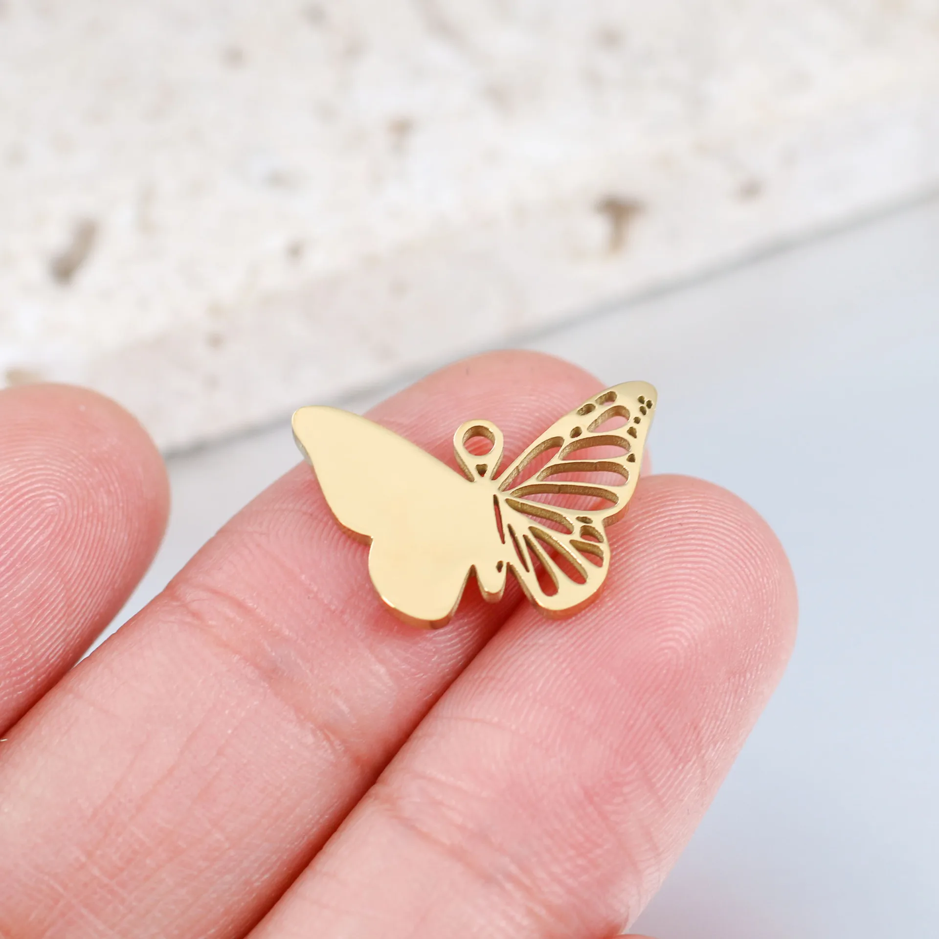 

5 шт./партия, подвески-бабочки, 12 х18 мм