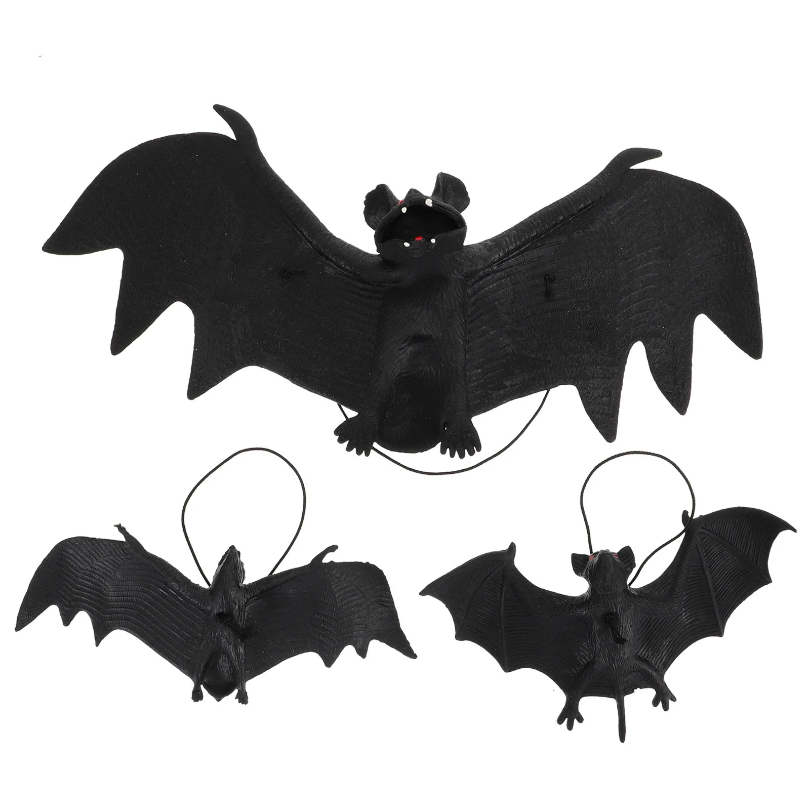 

Bat Pendants Hanging Decor Ornament Bats Prop Photo Animal House Simulation Haunted Party Looking Decorative Realistic Spooky