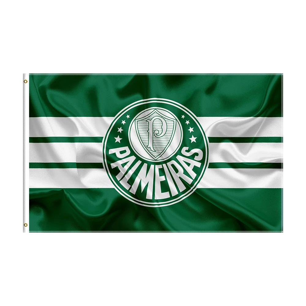 

90x150cm Palmeiras Flag Polyester Printed Football Team For Decoration