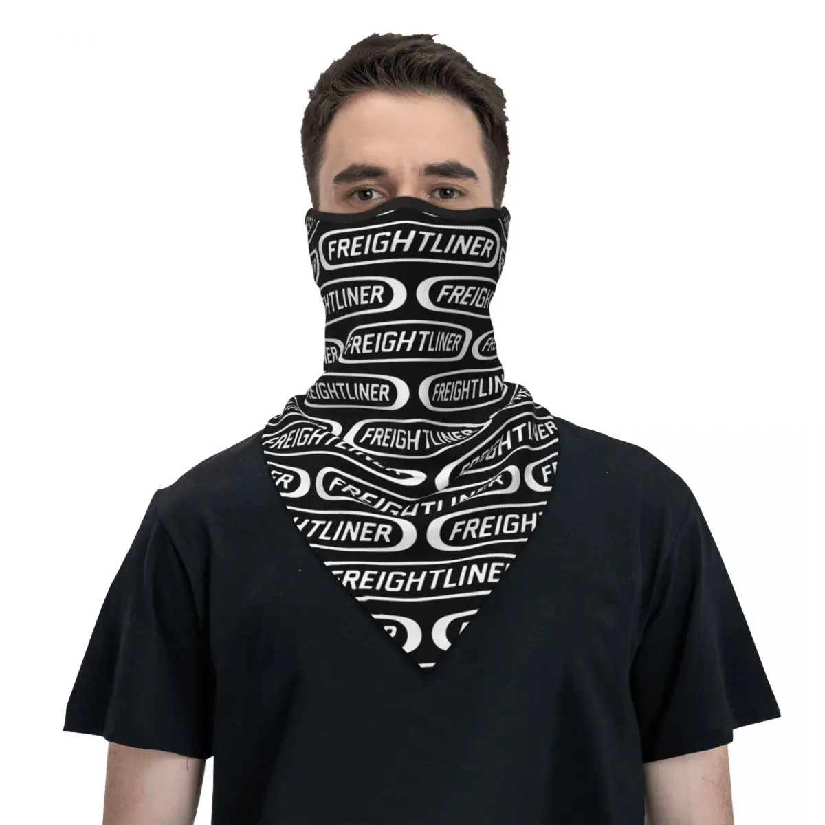 

Freightliner Neck Gaiter Women Men UV Protection Winter Bandana Scarf for Ski