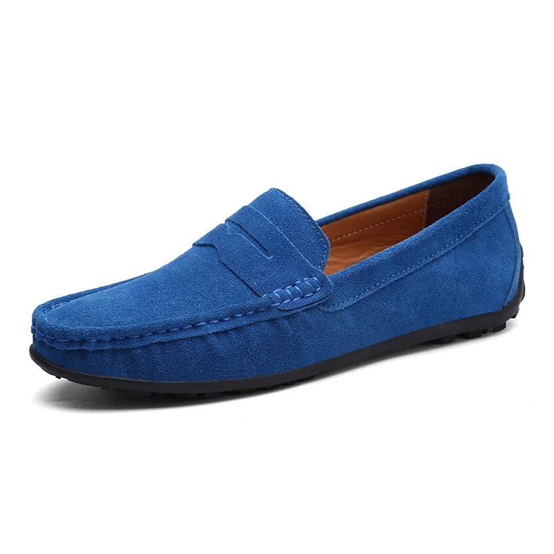 

Classic Style Loafers Leather Shoes For Men Luxury Designer Brand Casual Flats Cow Suede Breathable With Free Shipping Plus Size