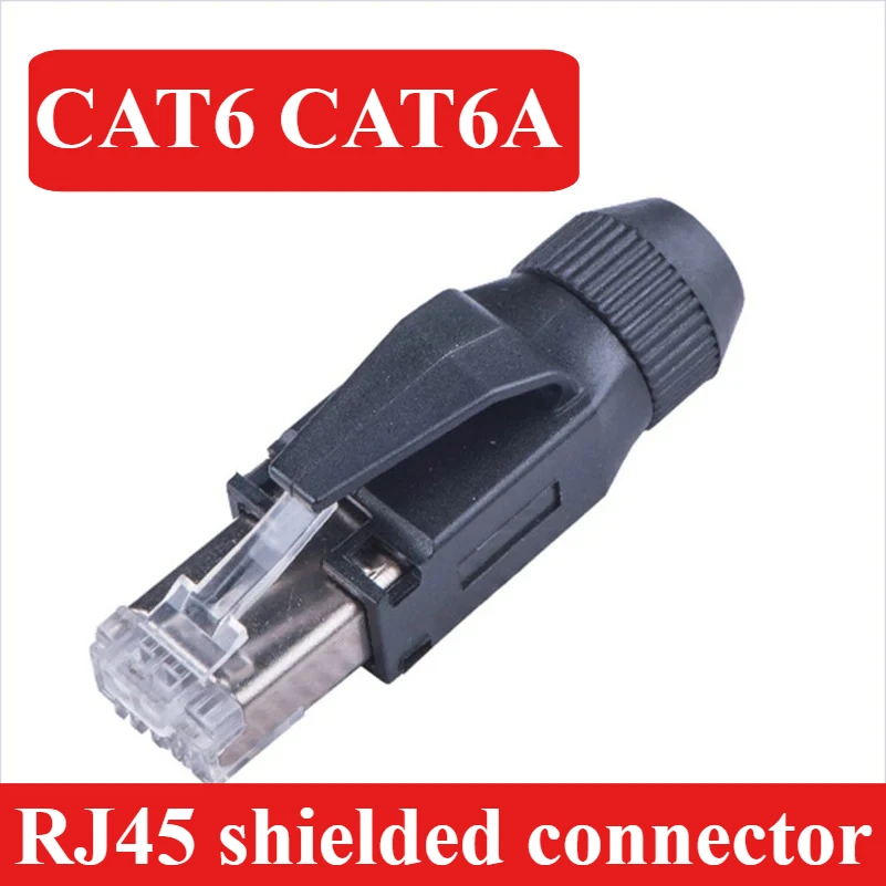 

5 шт. промышленный экранированный разъем RJ45 Ethernet-переключатель сетевой шарнир CAT6/CAT6A в сборе Profinet Ethernet RJ45 с кристаллической головкой