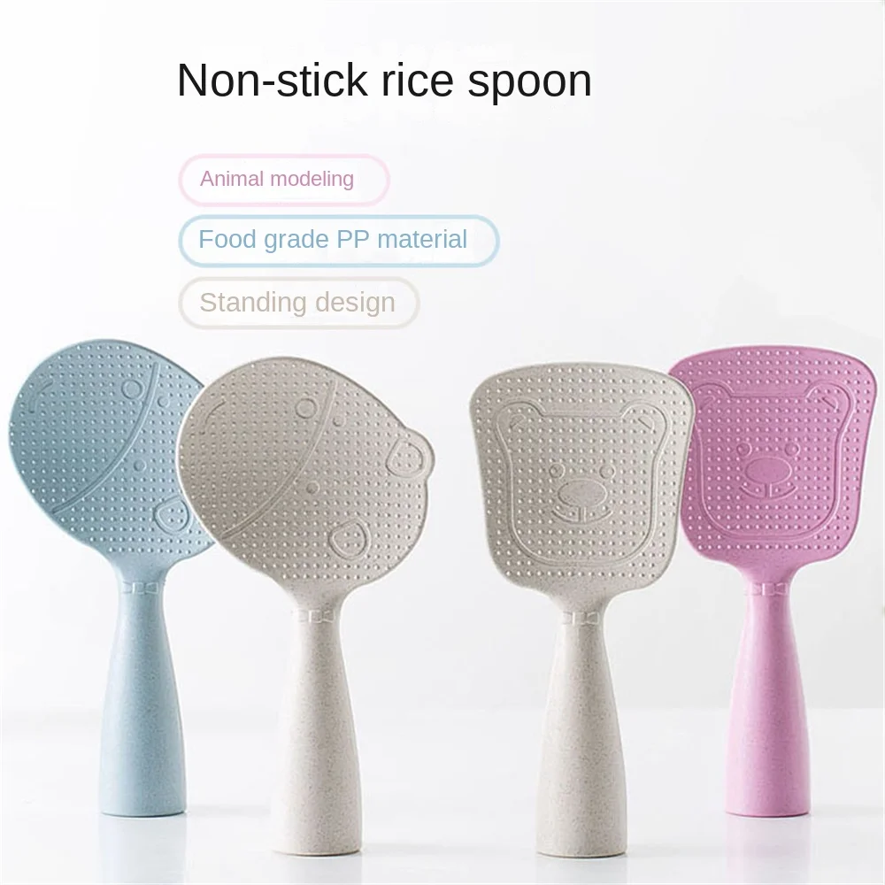 

Plastic Rice Spoon Large Standable Food Scoop Household Flatware Kitchen Accessories Rice Shovel Dinnerware Japanese Tableware