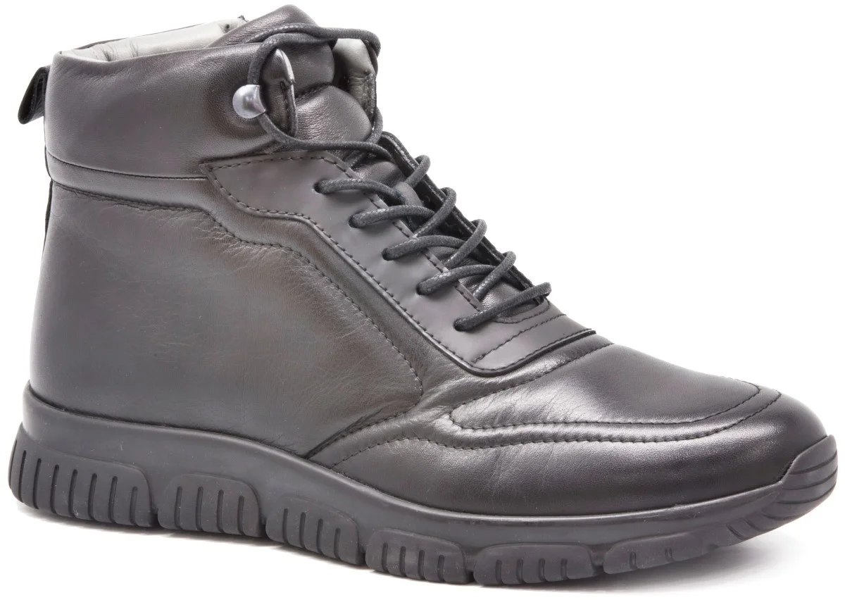 

Libero 3945 Black 2022 Winter Season Men Boots Genuine Cow Leather Breathable Lightweight Easy to Use Flexible Dress Street Elevator stylish
