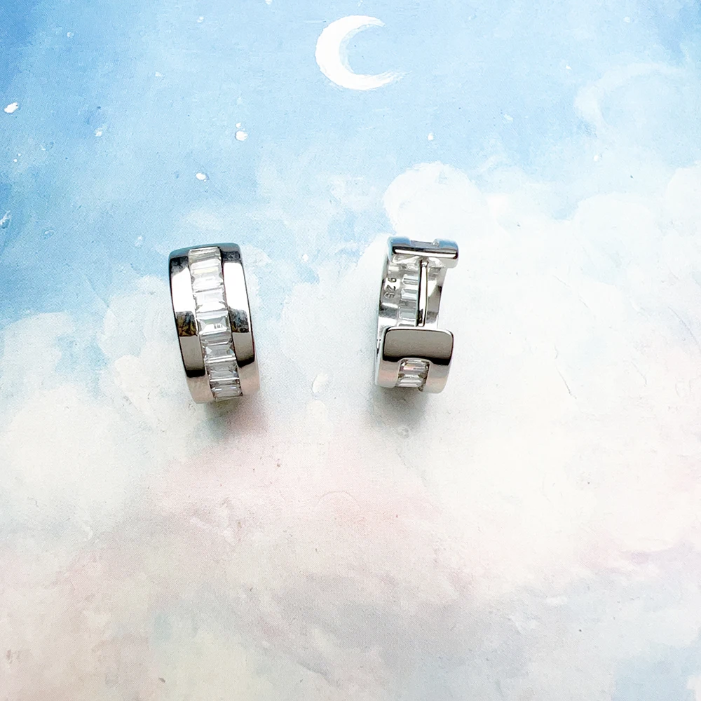 Серьги-кольца в креольском стиле женские изящные украшения европейском с белыми