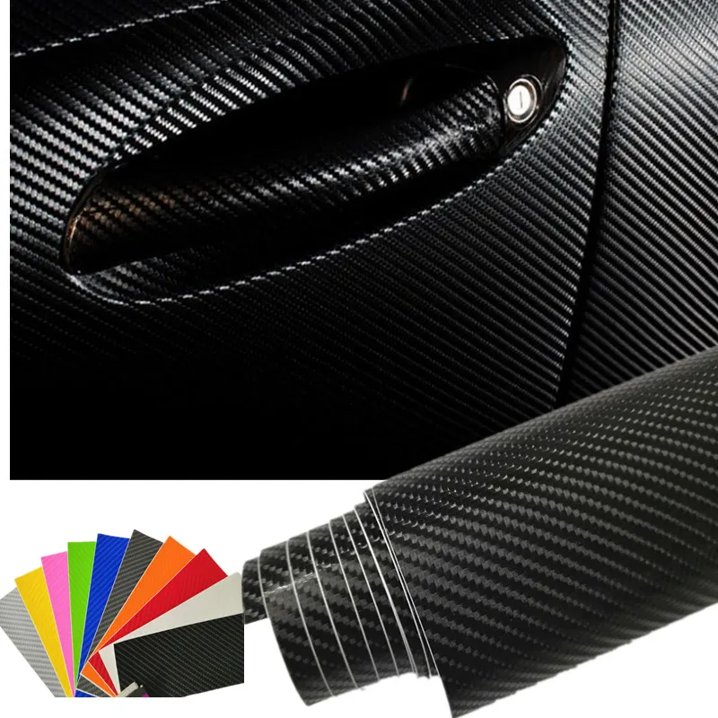 

40x152cm 4D Carbon Faser Vinyl Film Auto Aufkleber Wasserdicht DIY Motorrad Auto Styling Wrap Auto Wrapping Vinyl folie