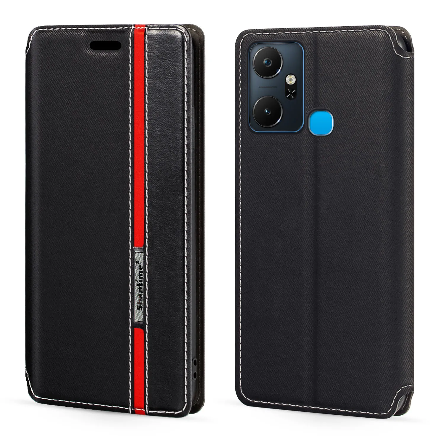 

Модный разноцветный кожаный флип-чехол с магнитной застежкой и отделением для карт для Infinix Smart 6 Plus India 6,82 дюйма