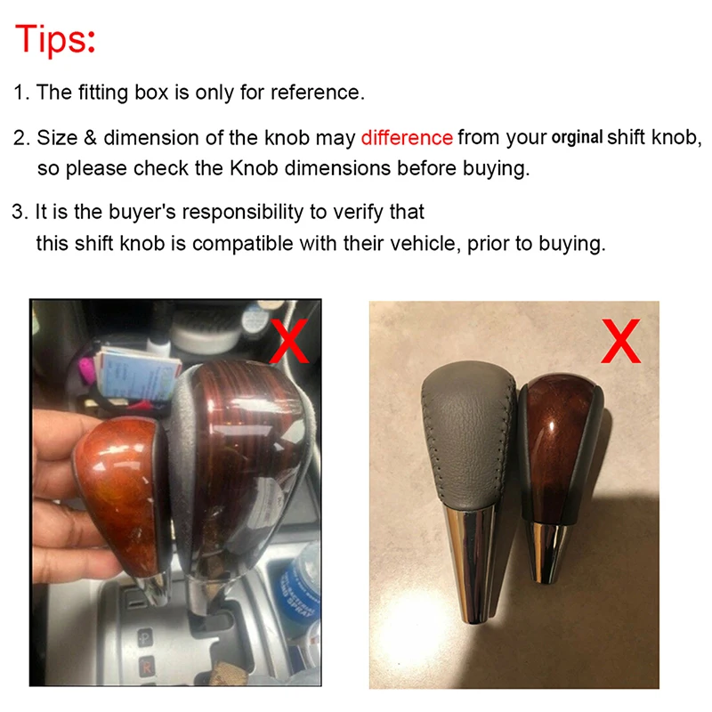 Ручка переключения передач черного + ДРЕВЕСНОГО ЦВЕТА подходит для Toyota 4runner Tacoma