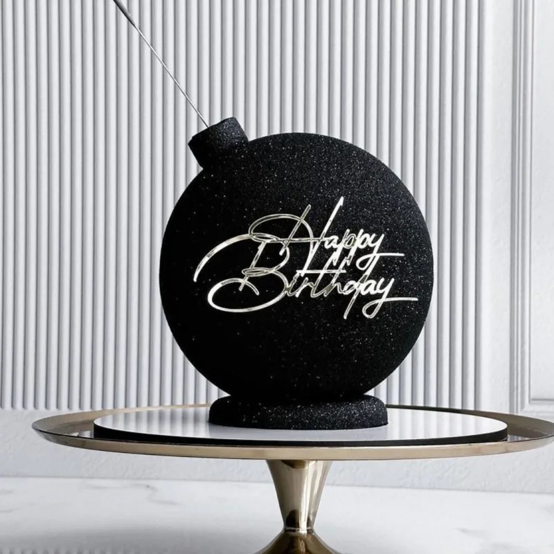 

Розовое золото акриловый топпер для торта Wohltao