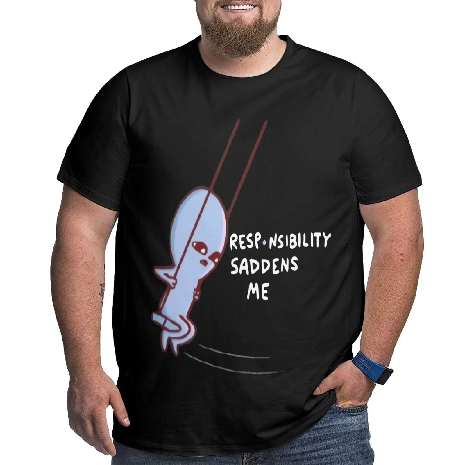 

Футболка мужская оверсайз с изображением странной планеты, тенниска с коротким рукавом, одежда