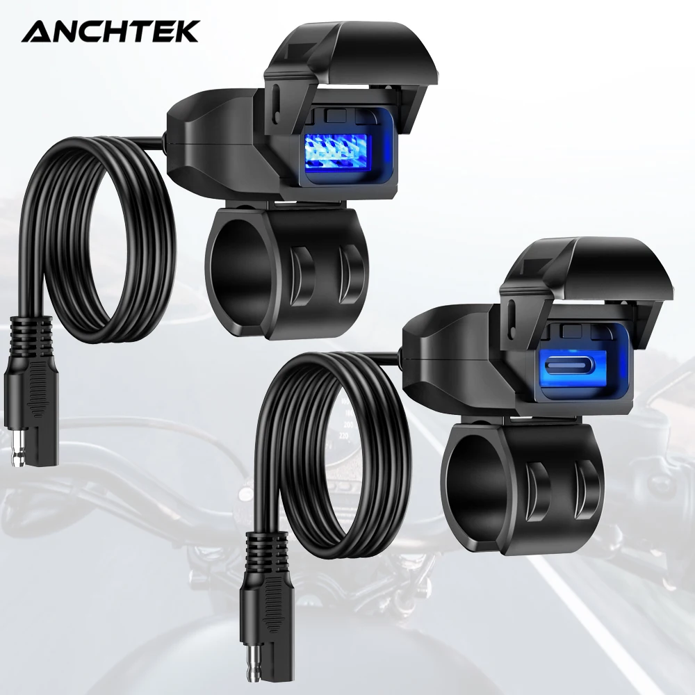 Водонепроницаемое зарядное устройство с двумя USB-портами 12 В