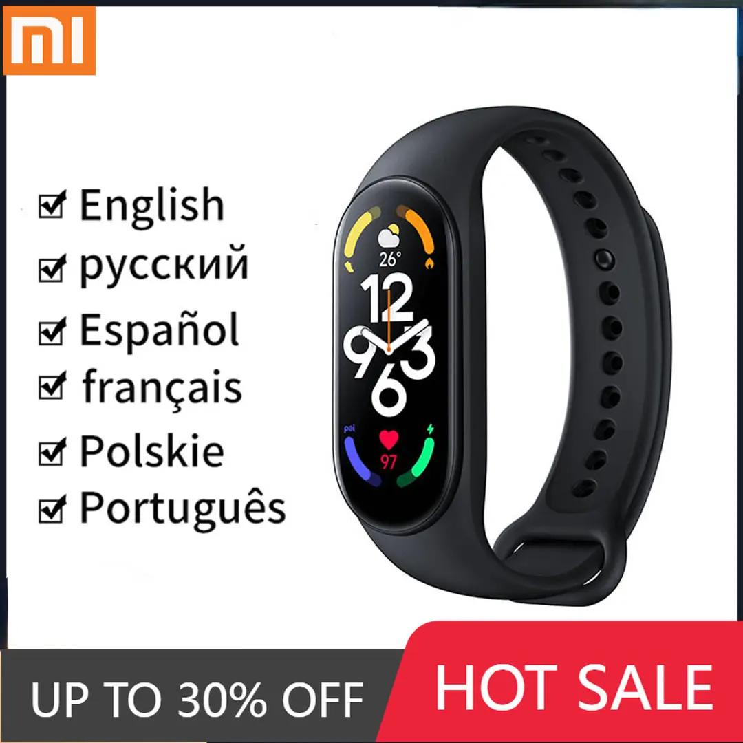 

Умный Браслет Xiaomi Mi Band 7, 1,62 дюйма, AMOLED, Bluetooth 5,2, 120 режимов