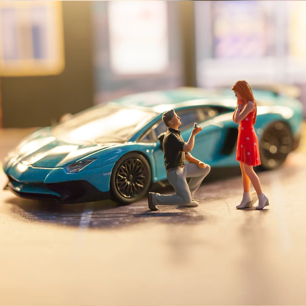 

Xufan 1:64 Scale Model Miniature Figures Hand-painted Diorama Figures Model Doll Painted Scenes Modelling People Assorted Poses