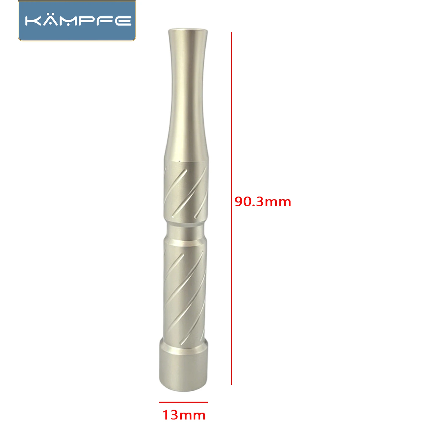 Фото Рукоятка для безопасной бритвы KAMPFE CNC из нержавеющей стали 316L, сменная, для двусторонних лезвий №1