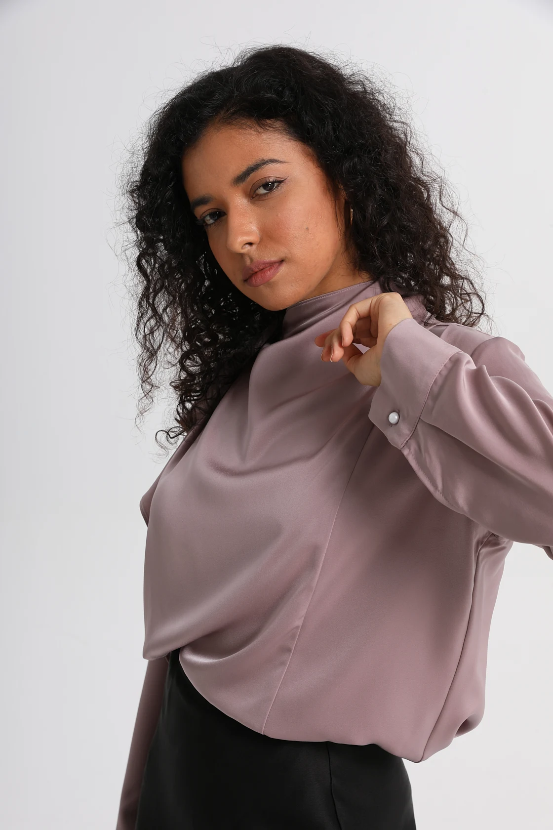 JHJN французские женские блузки элегантная рубашка в стиле ретро со шнуровкой и