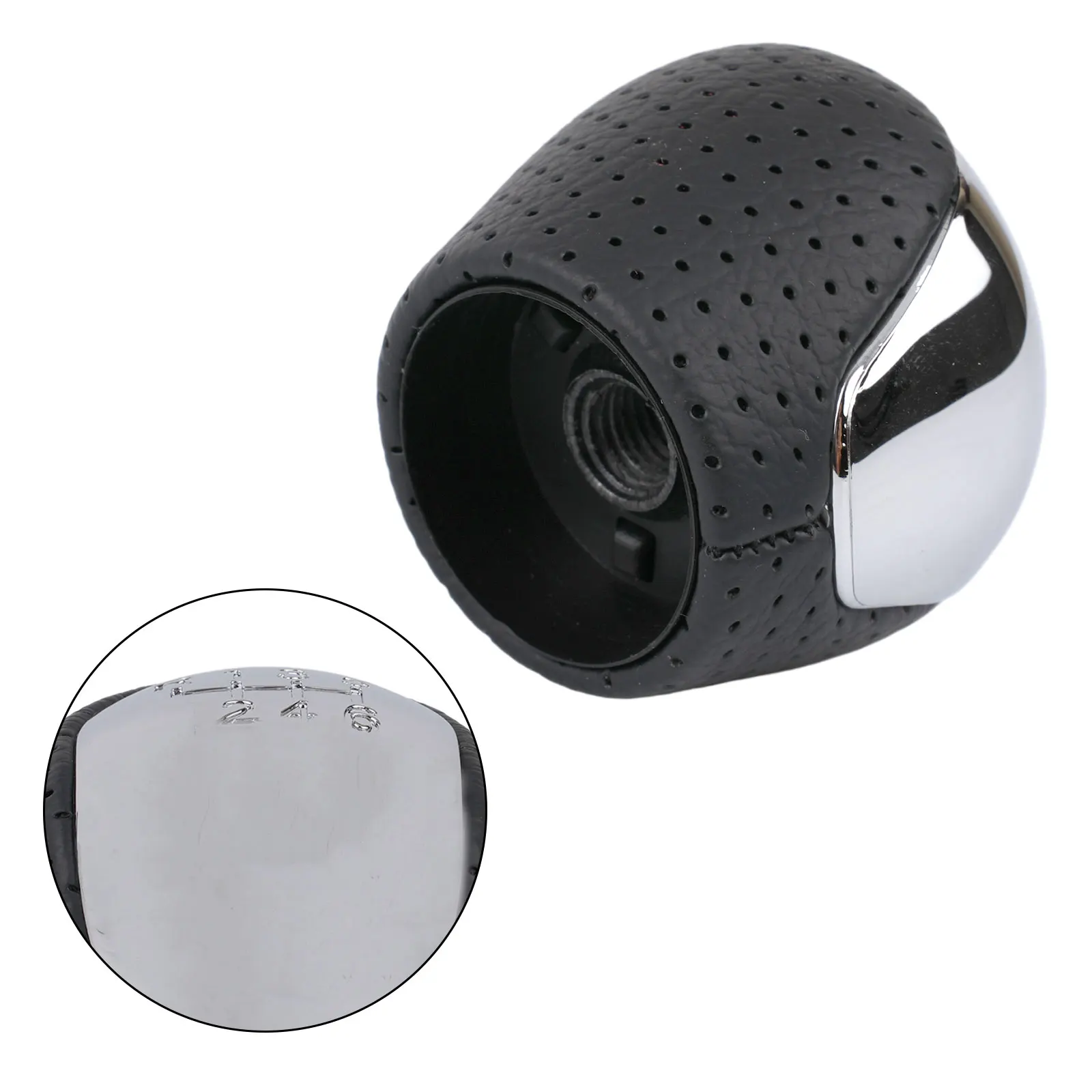 1x автомобильная хромированная ручка переключения передач рычаг гандбольная 6