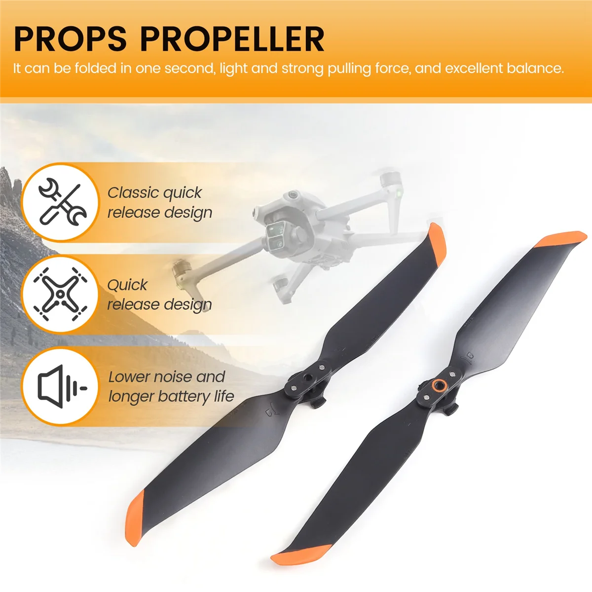 Пропеллеры для DJI Mavic Air 2/2S пропеллеры с низким уровнем шума 2 2S 7238
