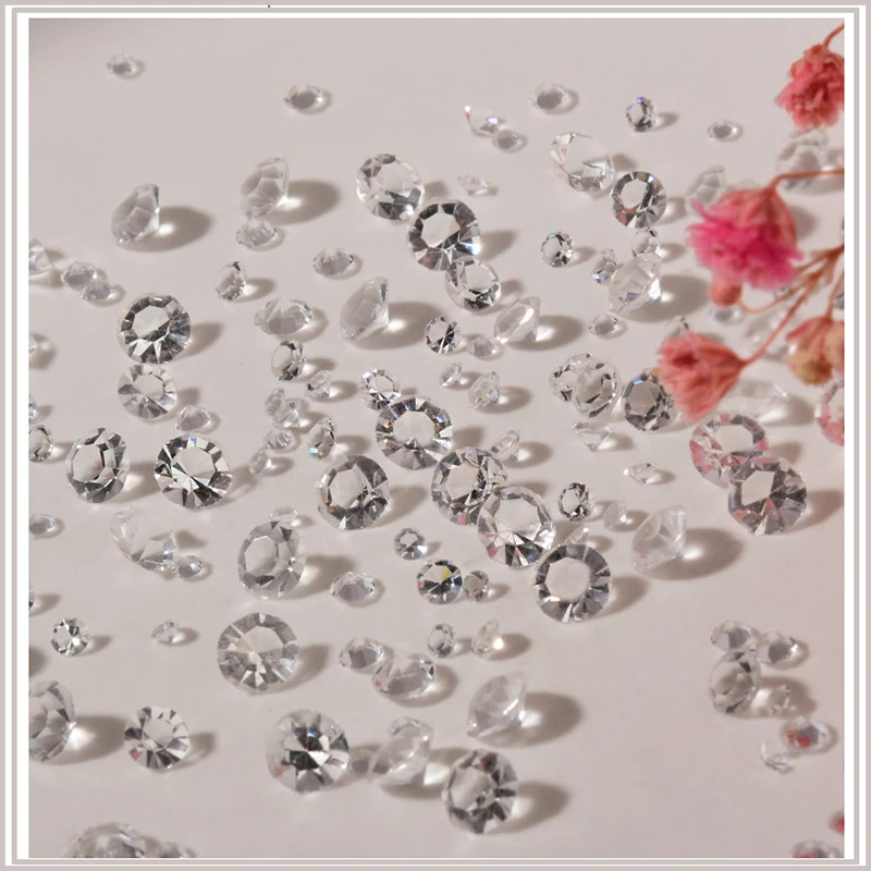 

30g Glitter Nail Art Rhinestones Crystal Decorations Mix Size Pointed Back Clear Stones Glue On 3D Shinny Glass