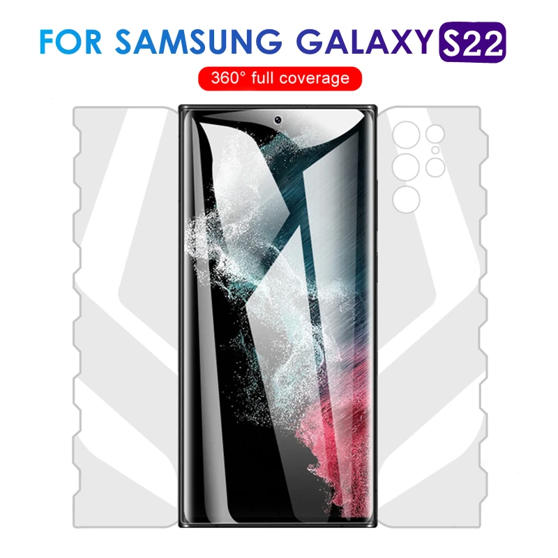 

Для Samsung S22Plus S22 ультра Передняя и задняя защита экрана мягкая Гидрогелевая пленка-бабочка для S22 + S22Ultra HD полное покрытие пленка