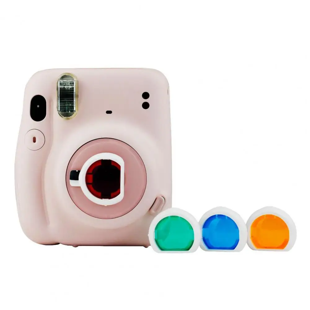 

4Pcs HD Multicolor Filter Portable High Stability Camera Lens Photographic for Polaroid Mini 11Camera Color Filter Accessories