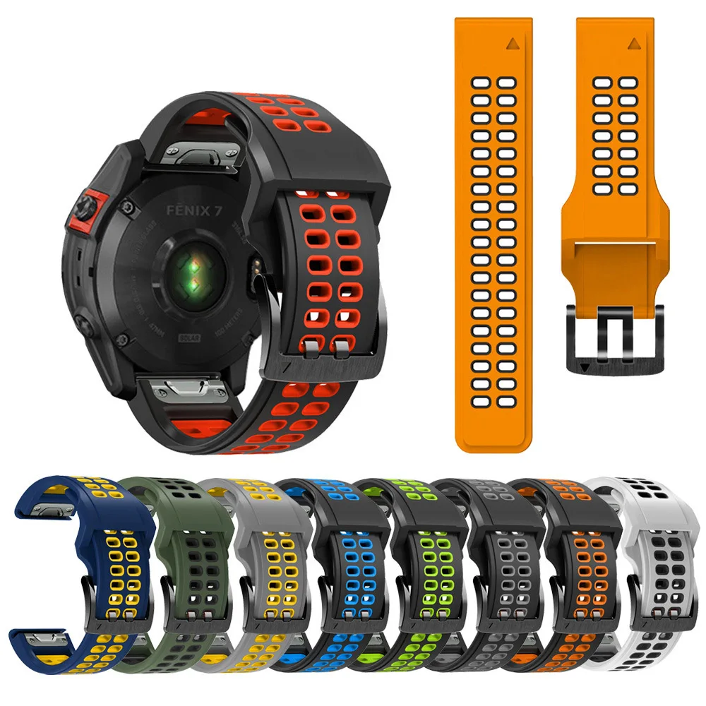 

22mm Silicon Quick Fit Watch Band Strap For Garmin Fenix 7 6 5 Bracelet Forerunner 935 945 Watchband Fenix6 Pro Fenix5 Plus Belt