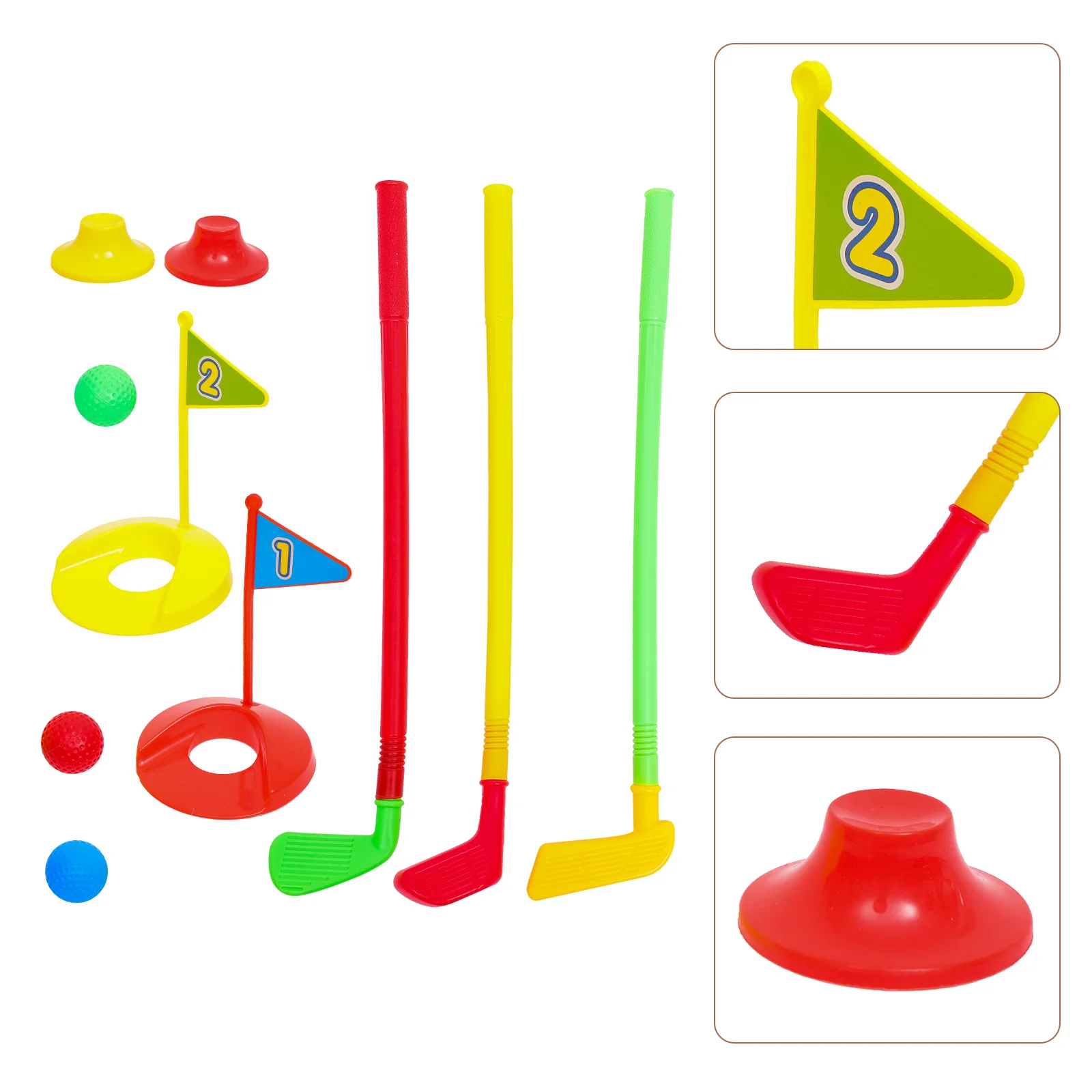 

1 set of Outdoor Golf Toys Kits Toddlers Outdoor Indoor Sports Toys Party Golf Toys Set