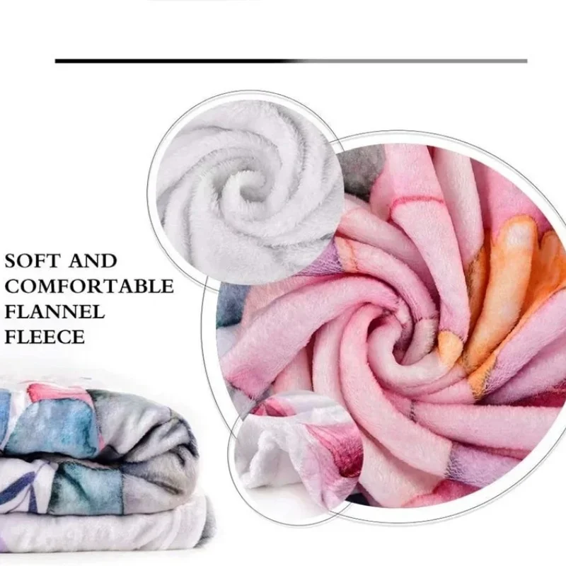 Стеганое фланелевое одеяло с 3D принтом Диснея. Подходит для дивана кровати