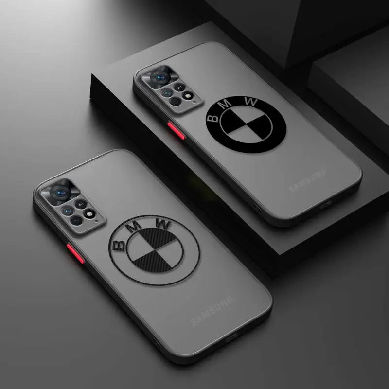 

Carbon Fiber BMW-M-Power Matte Case For Xiaomi Redmi Note 12 7 8 9 8T 11T 8 10 Pro 9S 10S 11 11S Cover for Redmi 9A 9 12C K40