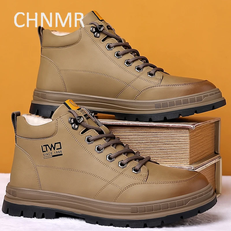 

Men's Boots The New Round Toe Thick Bottom Non-slip Comfortable Wear-Resistant Fashion Popular Model Spring and Autumn Main Push