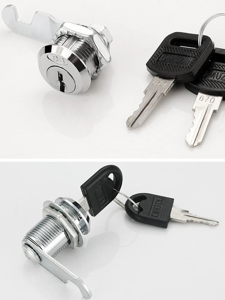 Замок для офисных дверей и шкафов цилиндрический сейф с 2 ключами 16/20/25/30 мм