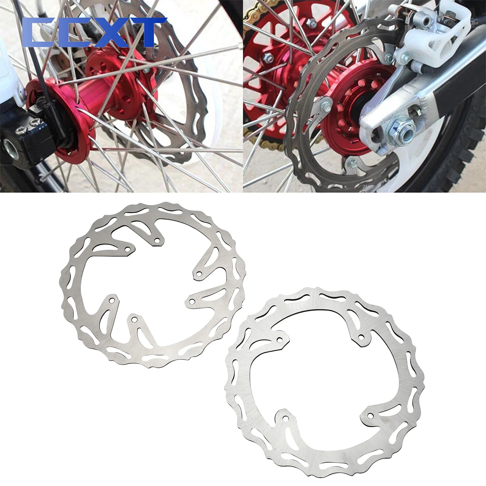 

Motorcycle 240mm Front Rear Brake Disc Rotor For Honda CR125R CR250R 1995-2004 CRF250R CRF250X CRF450R CRF450X 2002-2016 2017