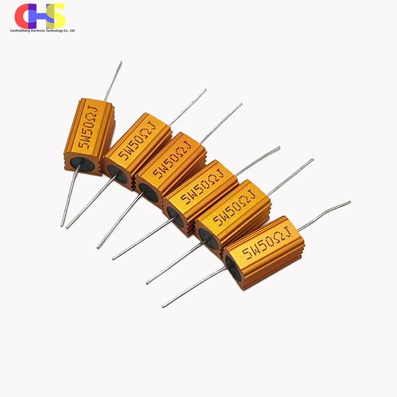 Резистор с алюминиевым корпусом 5W 10W 25W 50W 100W 1R 10R 22R 50 100R 1K 10K 100K