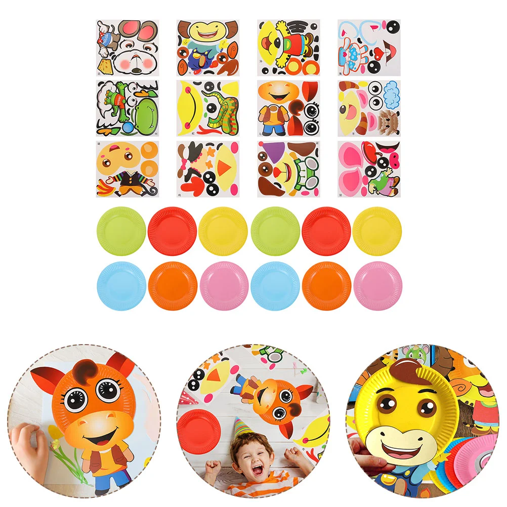 

Paper Plates Plate Set Zodiac Gifts Colored Kidscrafts Cute Book Sticker
