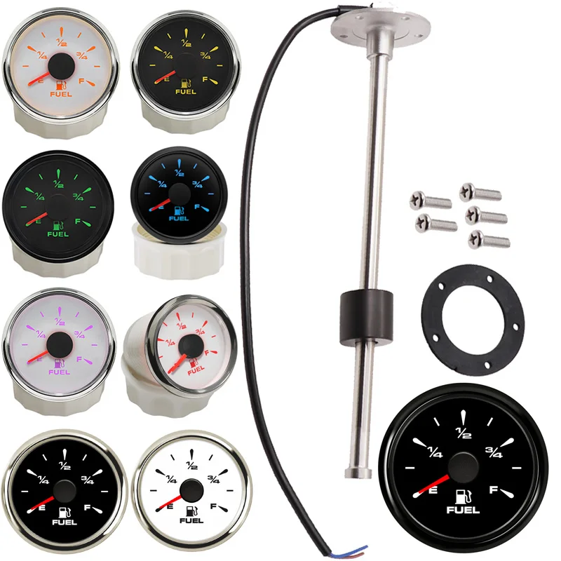 Топливные датчики 52 мм 100-33 Ом с 150 200 250 300 350 450 мм, реле уровня жидкости, датчики 0-ом 0-ом для авто, лодки, грузовика