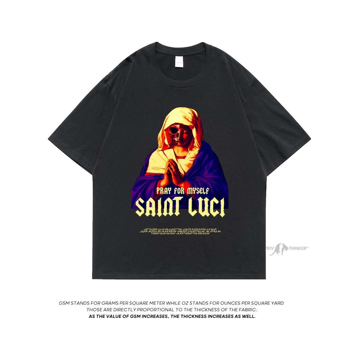 

Neploha Hip Hop Vintage Graphic Print Oversized T Shirts 210 GSM Cotton Unisex Tees Fashion Quality T-shirt For Man Male Tops